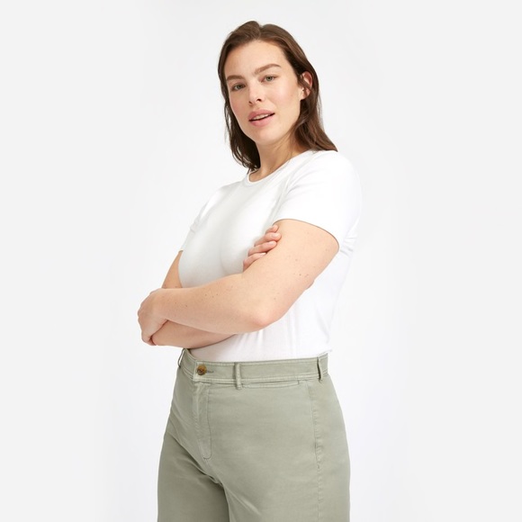 Everlane Lightweight Wide Leg Crop Chino - Picture 3 of 9